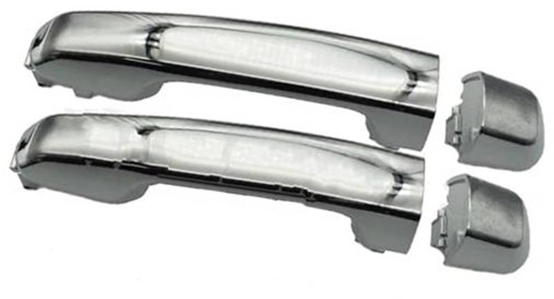 MKVAXR Autoaußenseite vorne links, for Lexus, for GX460 2010 2011 2012 2013 2014 2015 2016 2017 2018 Chromschwarz vorne hinten links rechts außen 69210-60100,69211-60090 Abdeckung für Außentürgriffe(B von MKVAXR
