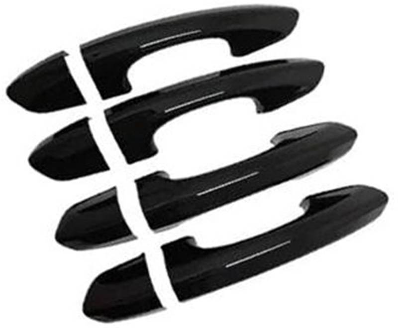MKVAXR Autoaußenseite vorne links, for Mondeo, for Fusion 5 MK5 CD391 2014~2022 Schwarz glänzend, for Smart, Türgriffabdeckung Aufkleber Zierleiste Autoschutzfolie Zubehör Abdeckung für Außentürgriffe von MKVAXR