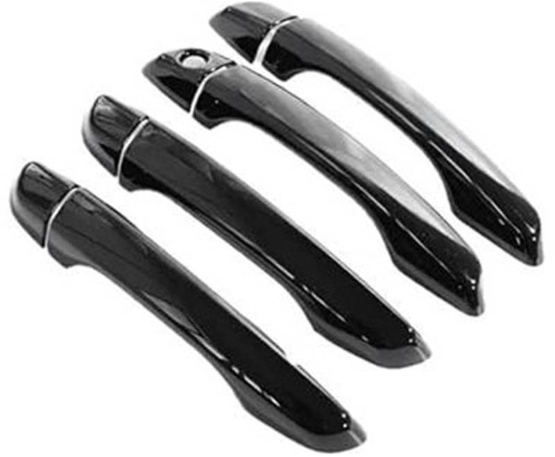 MKVAXR Autoaußenseite vorne links, for Opel, for Mokka MK2 2021 2022 2023 Autochrom-Türgriff Luxuriöses Auto-Styling-Zubehör for den Außenbereich, kratzfestes Zubehör Abdeckung für Außentürgriffe(BLAC von MKVAXR