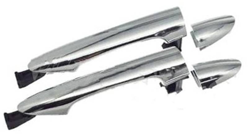 MKVAXR Autoaußentürgriffe vorne Links, for Kia, for Picanto 2011 2012 2013 2014 2015 2016 Neu Chrom Silber vorne hinten Links rechts außen außen Außentürgriffe Abdeckung für Außentürgriffe(Black Rear von MKVAXR