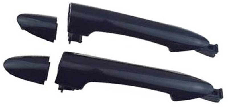 MKVAXR Autoaußentürgriffe vorne links, for Kia, for Picanto 2011 2012 2013 2014 2015 2016 Neue schwarze vordere hintere linke rechte Außenseite äußere Außentürgriffe Abdeckung für Außentürgriffe(BLACK von MKVAXR