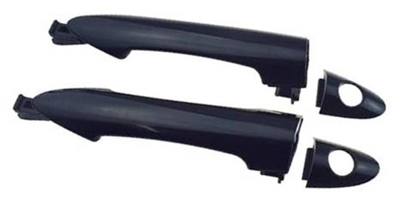 MKVAXR Autoaußentürgriffe vorne links, for Kia, for Picanto 2011 2012 2013 2014 2015 2016 Neue schwarze vordere hintere linke rechte Außenseite äußere Außentürgriffe Abdeckung für Außentürgriffe(BLACK von MKVAXR