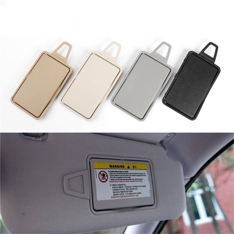 MKVAXR Autozubehör Auto Sonnenblende Spiegel Make-Up Sonnenschutz Kosmetikspiegel Abdeckung, for Mercedes Benz, E Klasse W211 2003-2010 2118100310 Make-up-Spiegel für die Sonnenblende im Auto(Yellow L von MKVAXR