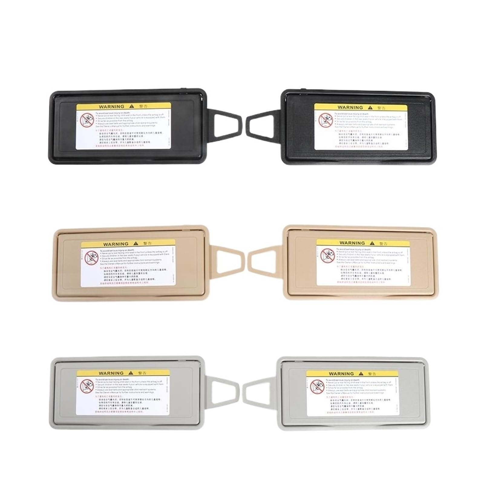 MKVAXR Autozubehör Ersatz Auto-Innenraum Auto Sonnenblende Schatten Spiegelbrett Make-up Spiegelabdeckung, for Mercedes Benz, S-Klasse W220 Make-up-Spiegel für die Sonnenblende im Auto(Beige Left) von MKVAXR