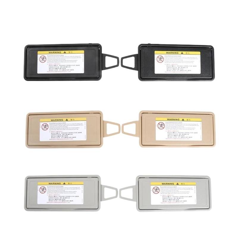 MKVAXR Autozubehör Ersatz Auto-Innenraum Auto Sonnenblende Schatten Spiegelbrett Make-up Spiegelabdeckung, for Mercedes Benz, S-Klasse W220 Make-up-Spiegel für die Sonnenblende im Auto(Beige Left) von MKVAXR