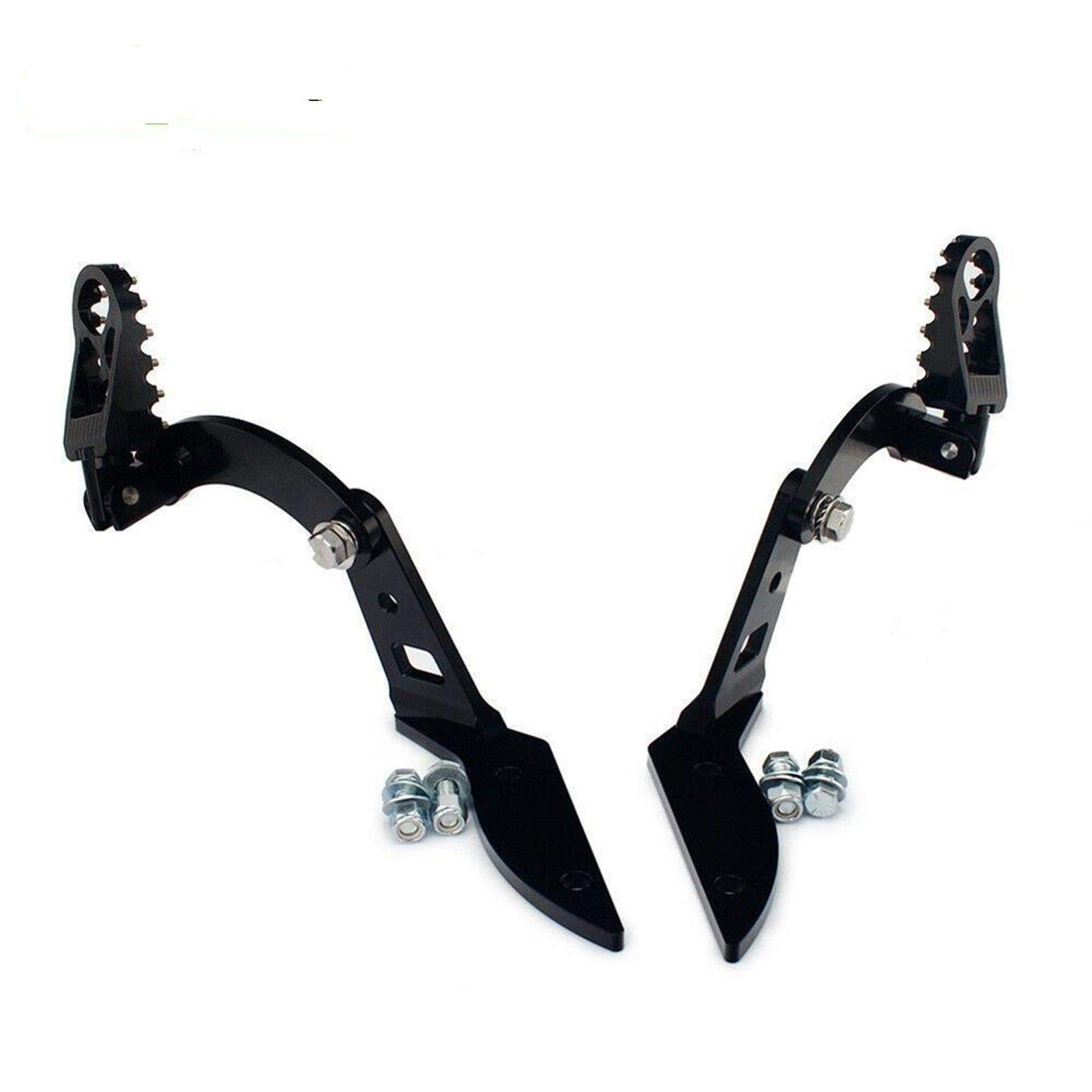 MKVAXR Cam-Am Spyder GS RS RT SE6 SM5 Limited SM6 Highway Peg Mounts + 360 Grad verstellbare Fußrastenstützen mit Bolzen Motorrad-Fußrasten(Full Set) von MKVAXR