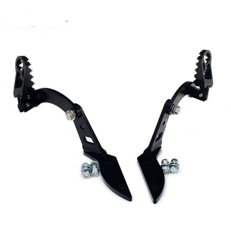 MKVAXR Cam-Am Spyder GS RS RT SE6 SM5 Limited SM6 Highway Peg Mounts + 360 Grad verstellbare Fußrastenstützen mit Bolzen Motorrad-Fußrasten(Full Set) von MKVAXR