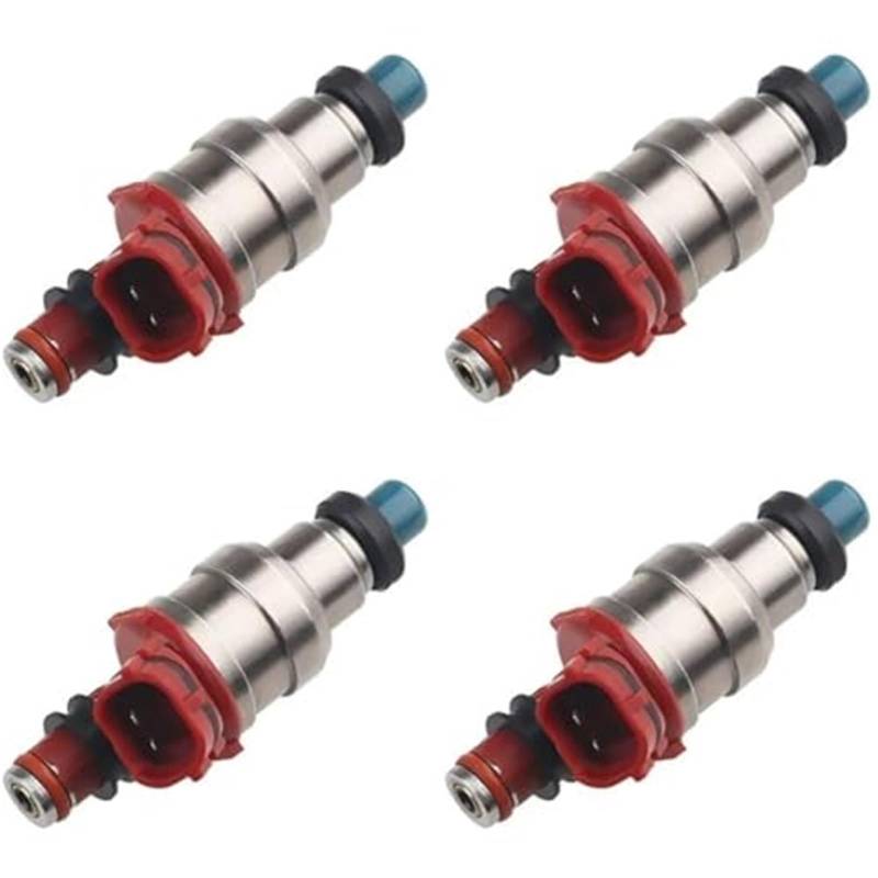 MKVAXR Einspritzdüsendüse, for Toyota, Tacoma 4Runner for Pickup DLX SR5 RN02 2.4L 1989–1995, ersetzt 23250–35040, 4 Stück Auto-Kraftstoffeinspritzdüse von MKVAXR