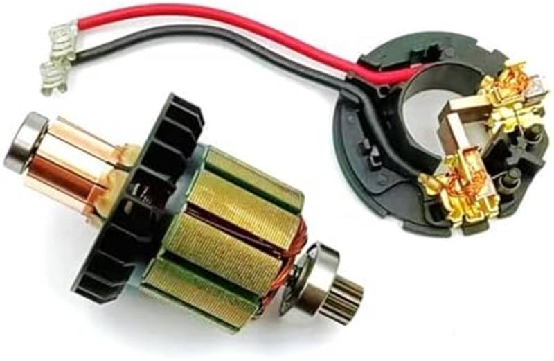 MKVAXR Ersatz-Kohlebürstenhalter-Bürstenkartenbaugruppe, for Rotor und Kohlebürstenhalter, geräuscharm, Benzin-Gas-Power Ankerrotor von MKVAXR