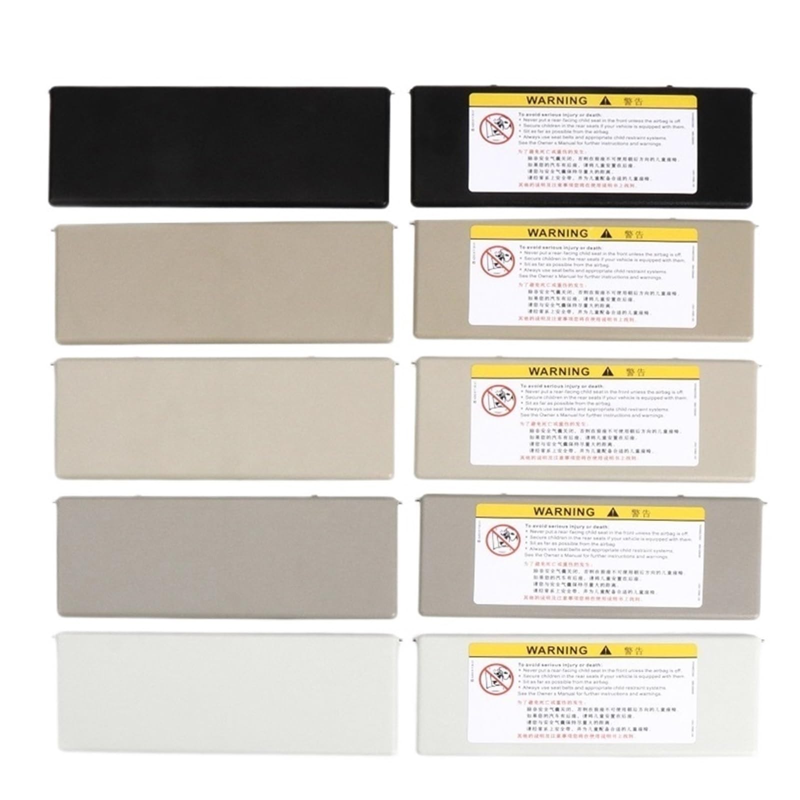 MKVAXR Ersatz-Sonnenblendenspiegelabdeckung for Peugeot 308S 408 508 3008 4008 5008 98177070 Make-up-Spiegel für die Sonnenblende im Auto(Light Beige) von MKVAXR