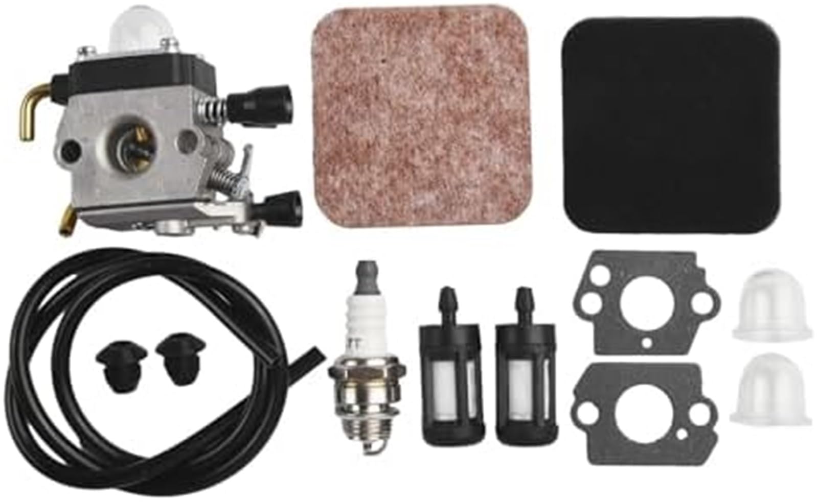 MKVAXR FS80R Vergaser-Kit, for FS85 FS85R Betontrennsäge ersetzen, for FS80 FS72 FS74 FS75 FS76 FS85RX Trimmer, mit Luftfilter Kraftstoffleitung Zündkerze Luftfilter-Tuning-Kit von MKVAXR