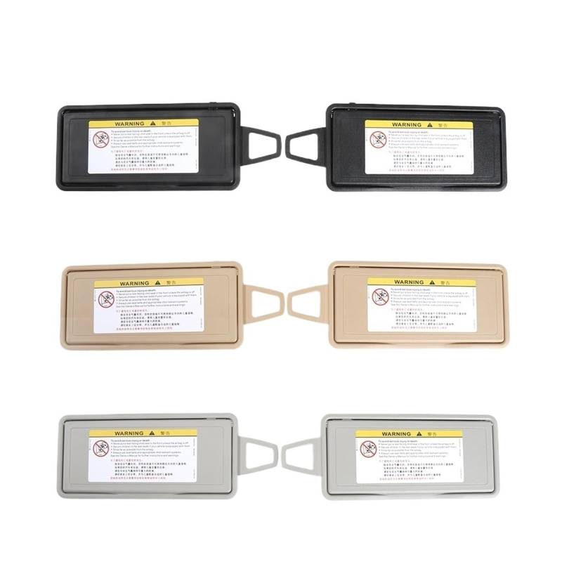 MKVAXR For Mercedes Benz, S-Klasse W220 Neuwagen-Sonnenblenden-Spiegelabdeckung, Schminkspiegelabdeckung, for Benz, S300 S320 S350 S400 S450 S500 S600 Make-up-Spiegel für die Sonnenblende im Auto(Gray von MKVAXR
