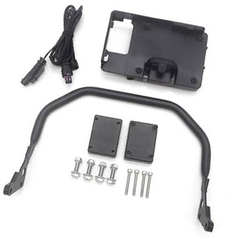 MKVAXR GPS-Moto-Telefonhalterung, for, for R1200GS, for R1250GS LC 2013-2020 Motorrad Drahtloses Laden GPS-Handyhalter Ständer Navigationshalterung(Black USB Lossless Set) von MKVAXR