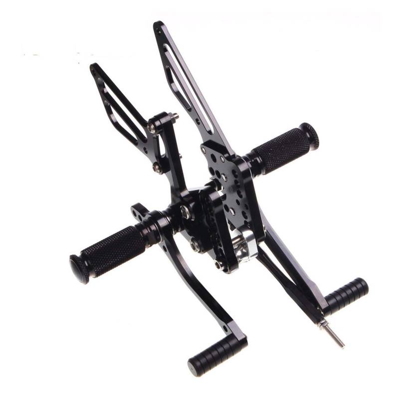 MKVAXR GSXR 600 2000-2005 GSX-R 750 1996-2005 GSXR 1000 2000-2004 SV650S SV 650 1999-2012 2011 Fußrastenanlage Fußrasten Fußstützen Hinten Sets Motorrad-Fußrasten(GSXR1000 05 06 Black) von MKVAXR