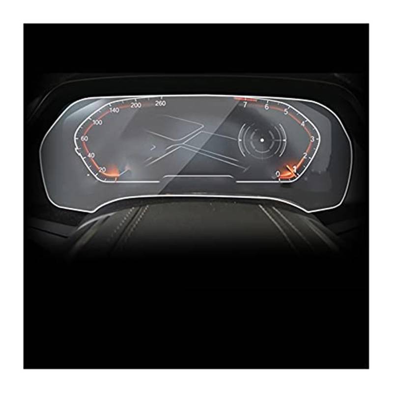 MKVAXR Instrumenten-Displayschutz, for, for G32 Serie 6GT 2020 2021, Auto-GPS-Navigation, LCD-Bildschirm, gehärtetes Glas, Schutzfolie, gehärteter Glasschutz Auto-Displayschutz(Black Speedometer Film von MKVAXR