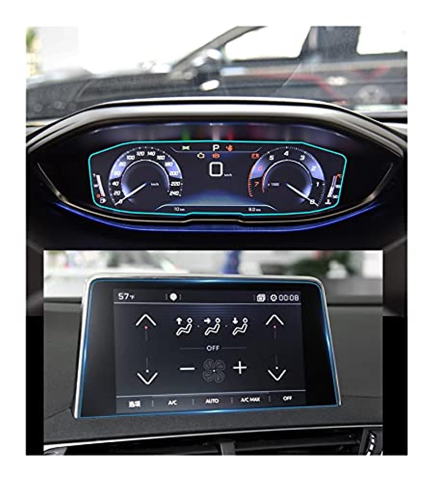 MKVAXR Instrumenten-Displayschutz, for Peugeot, 3008 5008 2017 2018 2019, Zubehör, Auto-Navigation, gehärtetes Glas, LCD-Bildschirm, Schutzfolie, gehärtetes Glas Auto-Displayschutz MKVAXR Instrumenten-Displayschutz, for Peugeot, 3008 5008 2017 2018 2019, Zubehör, Auto-Navigation, gehärtetes Glas, LCD-Bildschirm, Schutzfolie, gehärtetes Glas Auto-Displayschutz von MKVAXR