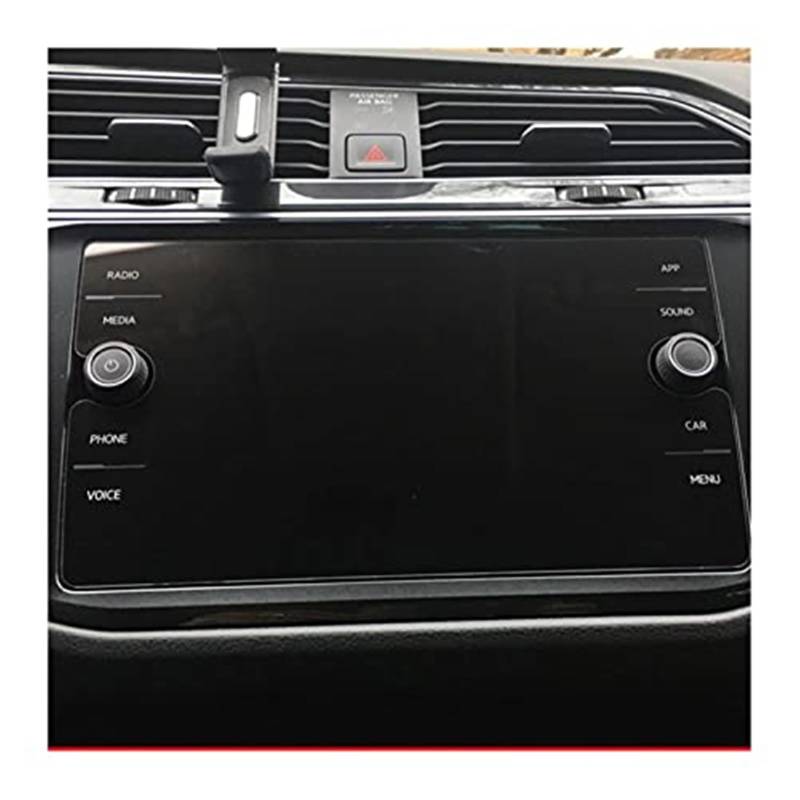 MKVAXR Instrumenten-Displayschutz aus gehärtetem Glas, Auto-Navigations-Displayschutz, Touch-Display-Folie, 8 Zoll, for Volkswagen, for Tiguan, 2018 2019, gehärtetes Glas Auto-Displayschutz von MKVAXR