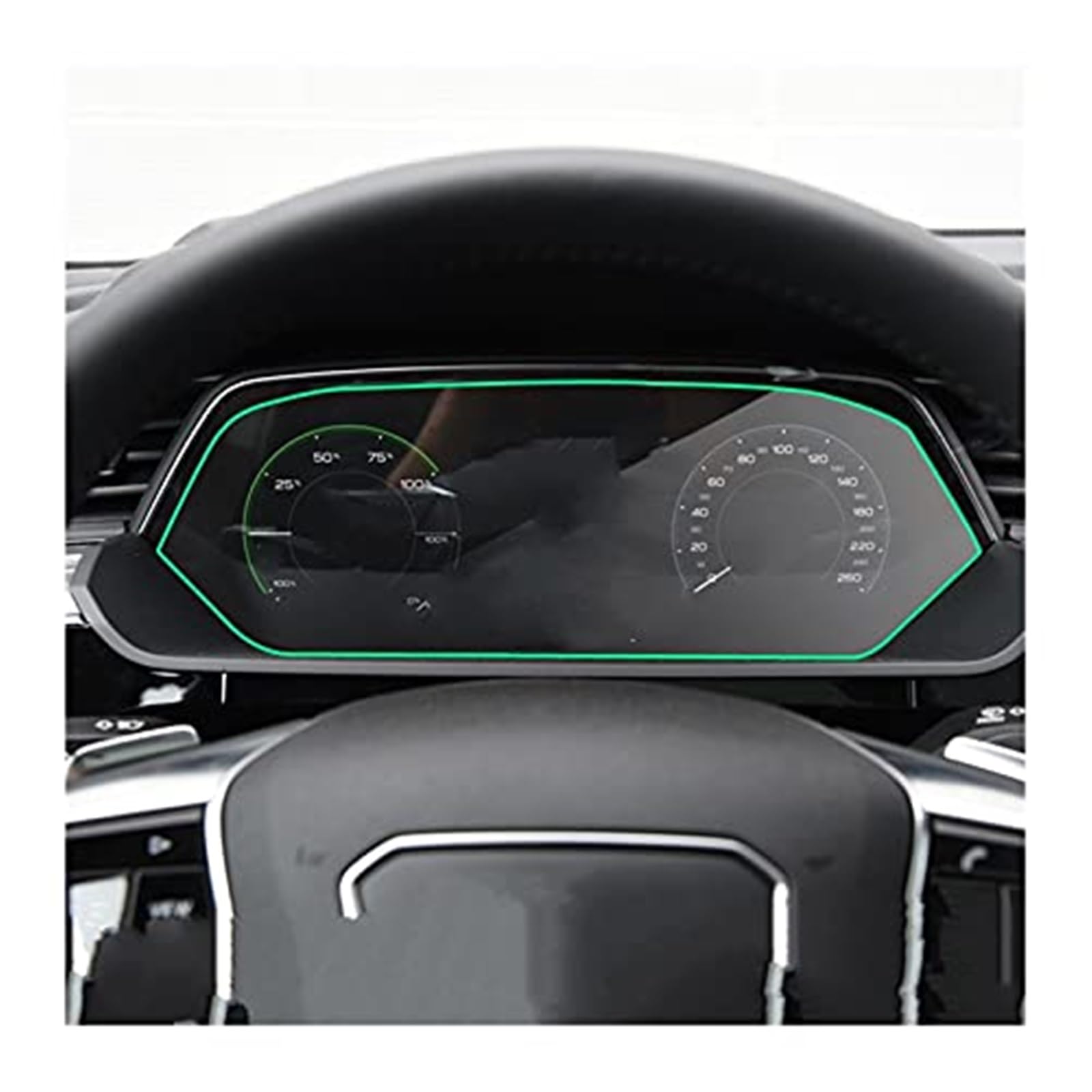 MKVAXR Instrumenten-Displayschutz for E-tron 2018 2019 2020 2021, Auto-LCD-Bildschirm, Navigation, Schutzfolie, gehärtetes Glas, Armaturenbrett-Membran, gehärteter Glasschutz Auto-Displayschutz(Black MKVAXR Instrumenten-Displayschutz for E-tron 2018 2019 2020 2021, Auto-LCD-Bildschirm, Navigation, Schutzfolie, gehärtetes Glas, Armaturenbrett-Membran, gehärteter Glasschutz Auto-Displayschutz(Black von MKVAXR