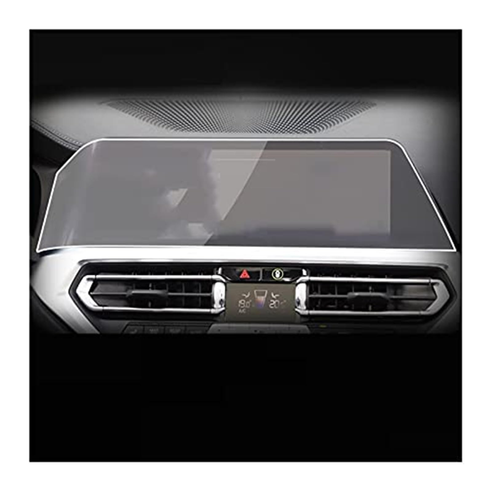 MKVAXR Instrumenten-Displayschutzfolie, for, for G20 G21 3er-Serie 2020 2021, Auto-Navigations-Schutzfolie, TPU-Armaturenbrett-Schutzfolie, gehärtetes Glas Auto-Displayschutz(Black Style 1) von MKVAXR