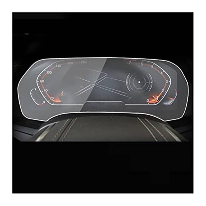MKVAXR Instrumenten-Displayschutzfolie, for, for G20 G21 3er-Serie 2020 2021, Auto-Navigations-Schutzfolie, TPU-Armaturenbrett-Schutzfolie, gehärtetes Glas Auto-Displayschutz(Black Style 3) von MKVAXR