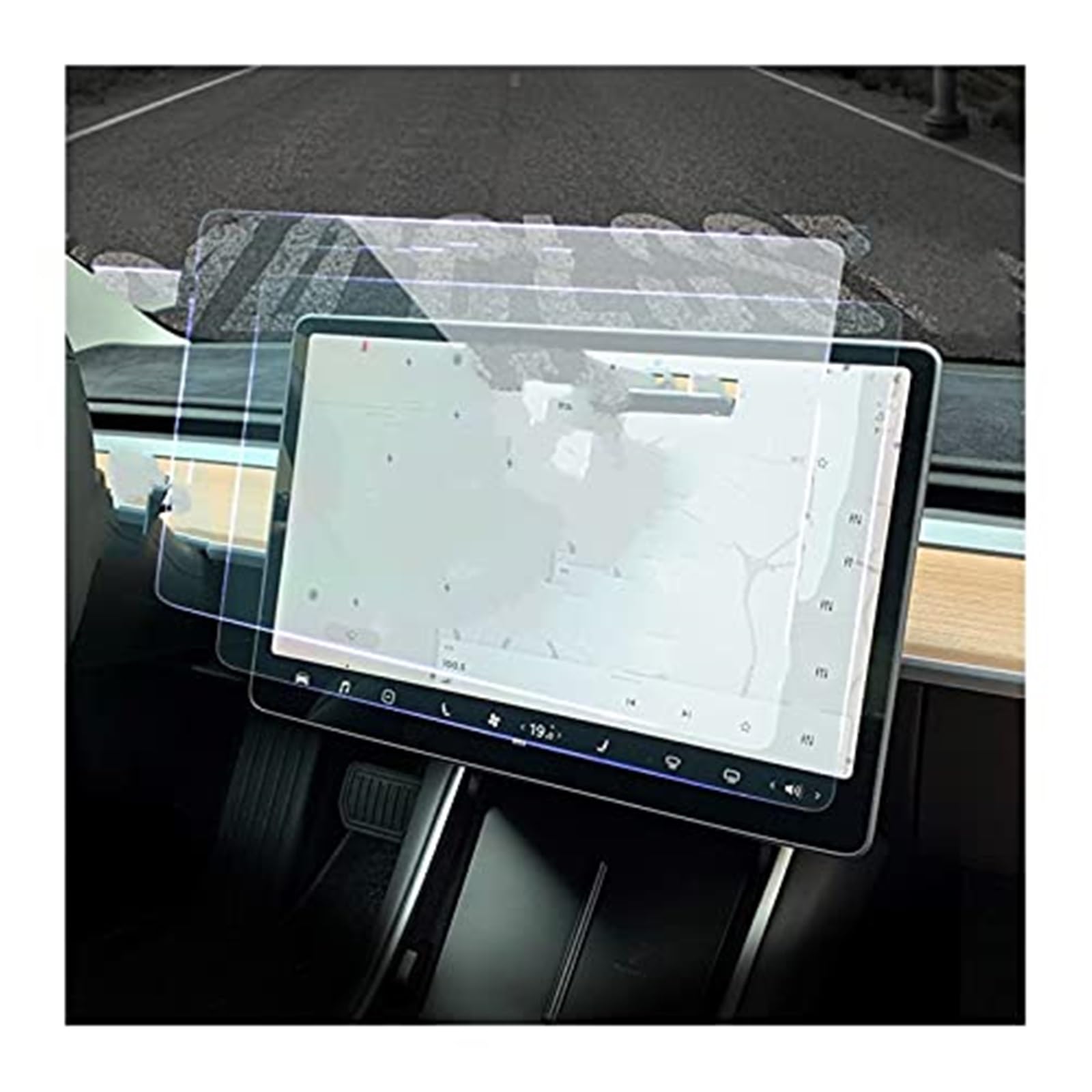 MKVAXR Instrumenten-Displayschutzfolie, for Tesla, for Modell 3 YXS, Auto-Schutzfolie aus gehärtetem Glas, GPS-Navigation, Displayschutzfolie aus gehärtetem Glas Auto-Displayschutz(BLACK With Logo3 Y) MKVAXR Instrumenten-Displayschutzfolie, for Tesla, for Modell 3 YXS, Auto-Schutzfolie aus gehärtetem Glas, GPS-Navigation, Displayschutzfolie aus gehärtetem Glas Auto-Displayschutz(BLACK With Logo3 Y) von MKVAXR