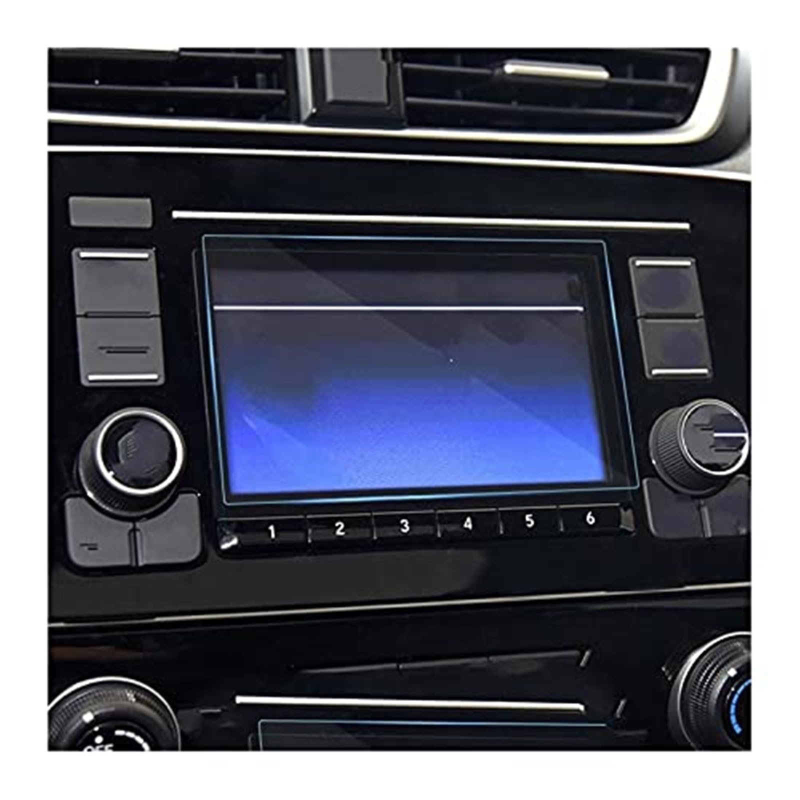 MKVAXR Instrumenten-Displayschutzfolie for CR-V CRV 2017 2018 2019, Auto-GPS-Navigations-Displayschutzfolie, Auto-Schutzfolie aus gehärtetem Glas Auto-Displayschutz(Black 5 Inch) von MKVAXR