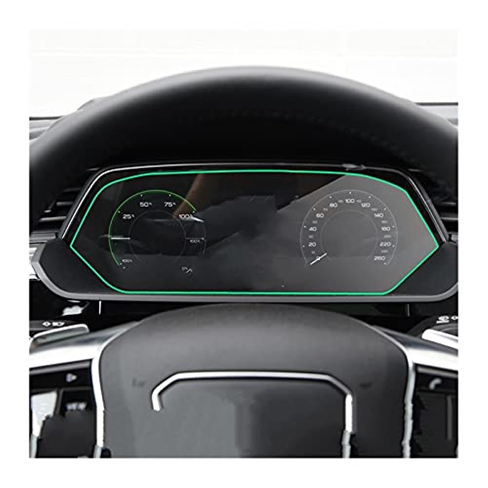 MKVAXR Instrumenten-Displayschutzfolie for E-tron 2018 2019 2020 2021, Auto-LCD-Bildschirm, gehärtetes Glas, Navigation, Armaturenbrett, Schutzfolie, gehärtetes Glas Auto-Displayschutz(BLACK Dashboard MKVAXR Instrumenten-Displayschutzfolie for E-tron 2018 2019 2020 2021, Auto-LCD-Bildschirm, gehärtetes Glas, Navigation, Armaturenbrett, Schutzfolie, gehärtetes Glas Auto-Displayschutz(BLACK Dashboard von MKVAXR