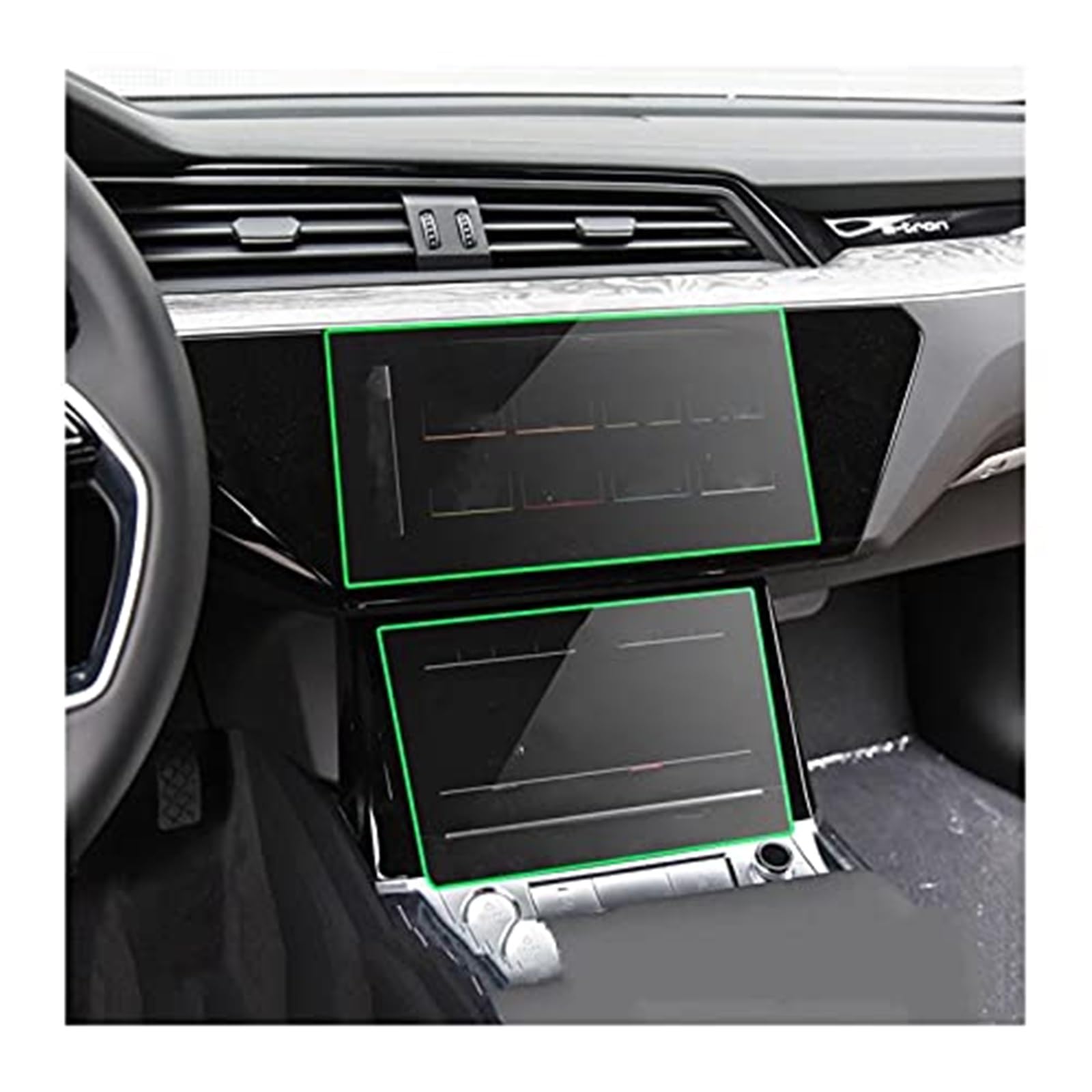 MKVAXR Instrumenten-Displayschutzfolie for E-tron 2018 2019 2020 2021, Auto-LCD-Bildschirm, gehärtetes Glas, Navigation, Armaturenbrett, Schutzfolie, gehärtetes Glas Auto-Displayschutz(BLACK Navigatio MKVAXR Instrumenten-Displayschutzfolie for E-tron 2018 2019 2020 2021, Auto-LCD-Bildschirm, gehärtetes Glas, Navigation, Armaturenbrett, Schutzfolie, gehärtetes Glas Auto-Displayschutz(BLACK Navigatio von MKVAXR