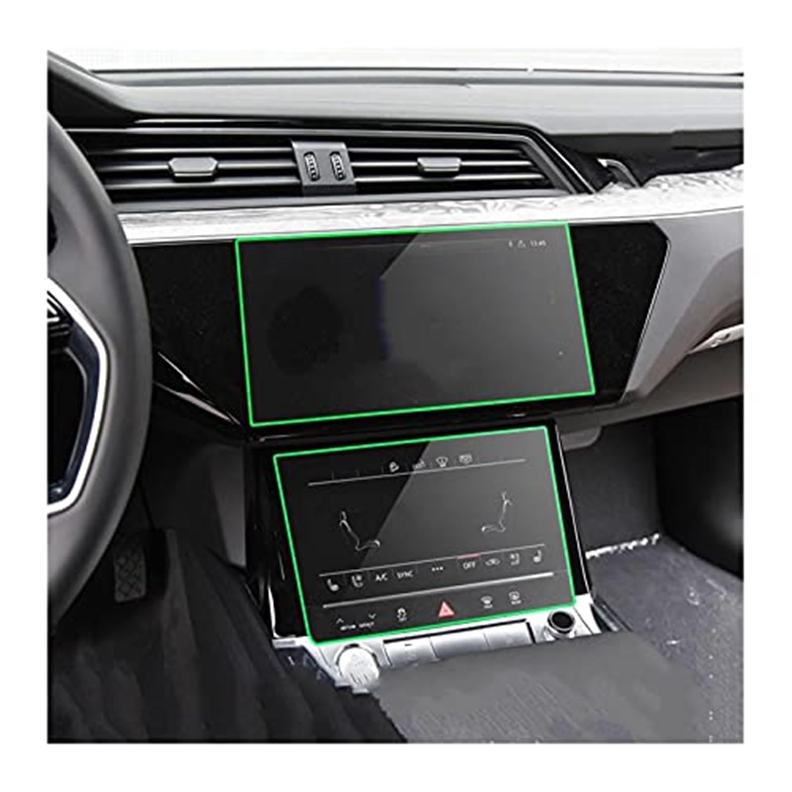 MKVAXR Instrumenten-Displayschutzfolie for E-tron 2018–2021, Auto-Armaturenbrett-Schutzfolie, GPS, gehärtetes Glas, LCD-Display-Schutzfolie, gehärtetes Glas Auto-Displayschutz(Black Navigation Glass) MKVAXR Instrumenten-Displayschutzfolie for E-tron 2018–2021, Auto-Armaturenbrett-Schutzfolie, GPS, gehärtetes Glas, LCD-Display-Schutzfolie, gehärtetes Glas Auto-Displayschutz(Black Navigation Glass) von MKVAXR