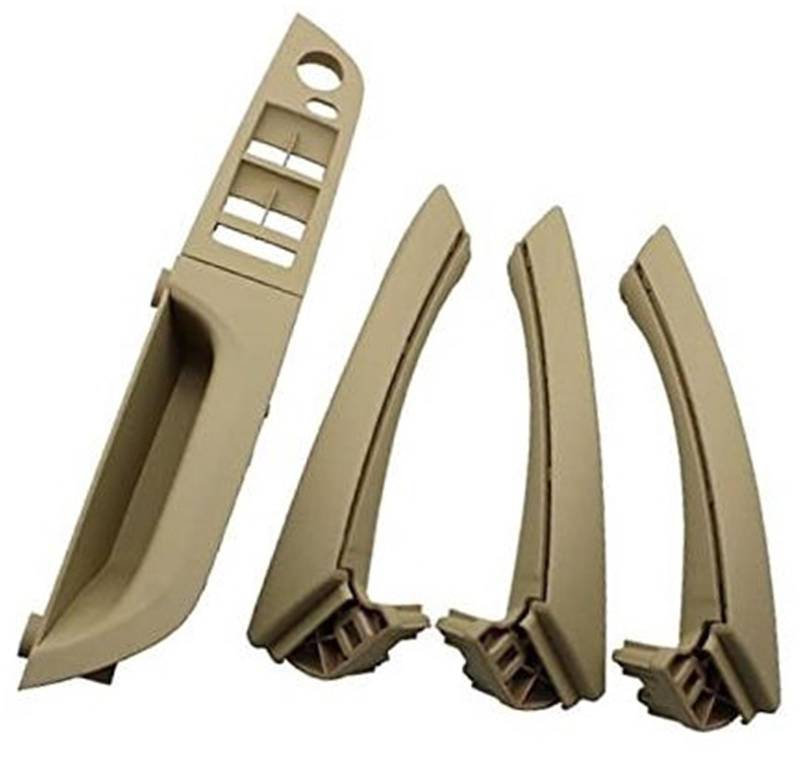 MKVAXR LHD Linke Fahrertür-Armlehne, Innentür-Zuggriff, kompletter Satz Ersatz, for, 3er-Serie E90 E91 2004–2012(Black B2 Beige) von MKVAXR