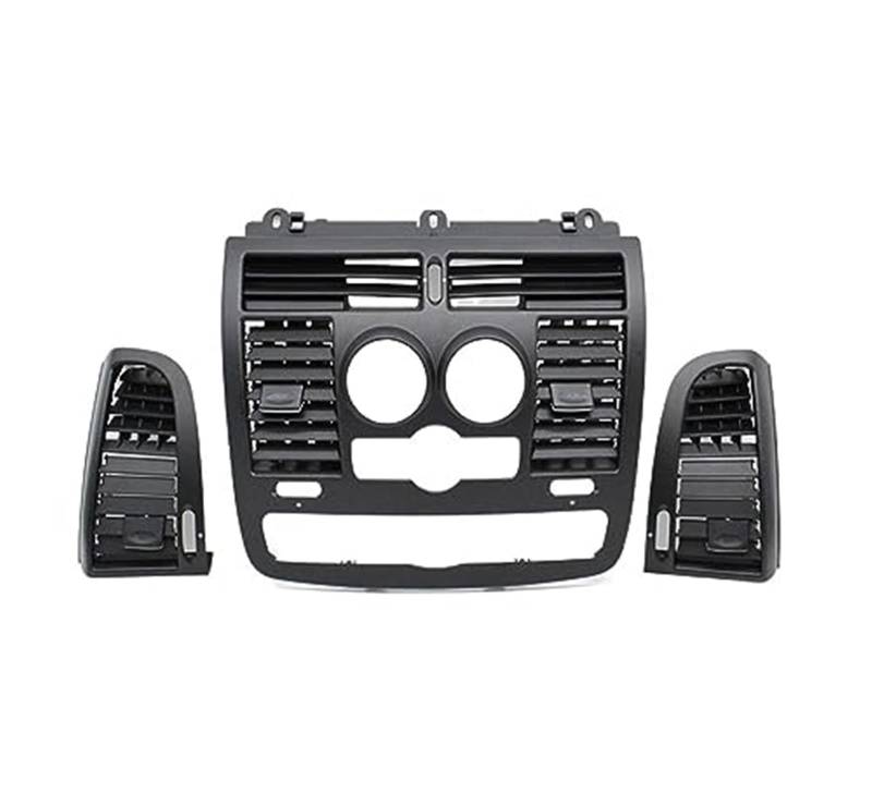 MKVAXR LHD RHD Auto Links rechts Centarl AC Vent Grille Air Outlet Panel Cover, for Vito Viano W636 W639 2004–2015 Lüftungsgitter(Black Model A 3pcs Set) von MKVAXR