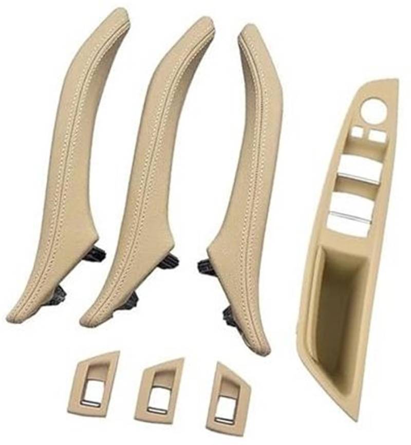 MKVAXR LHD RHD Innentürgriff-Set, for, 5er F10 F11 F18 520 523 525 528 530 535 2010 2011–2017 51417225873 51417359283(Black RHD Beige Set) von MKVAXR