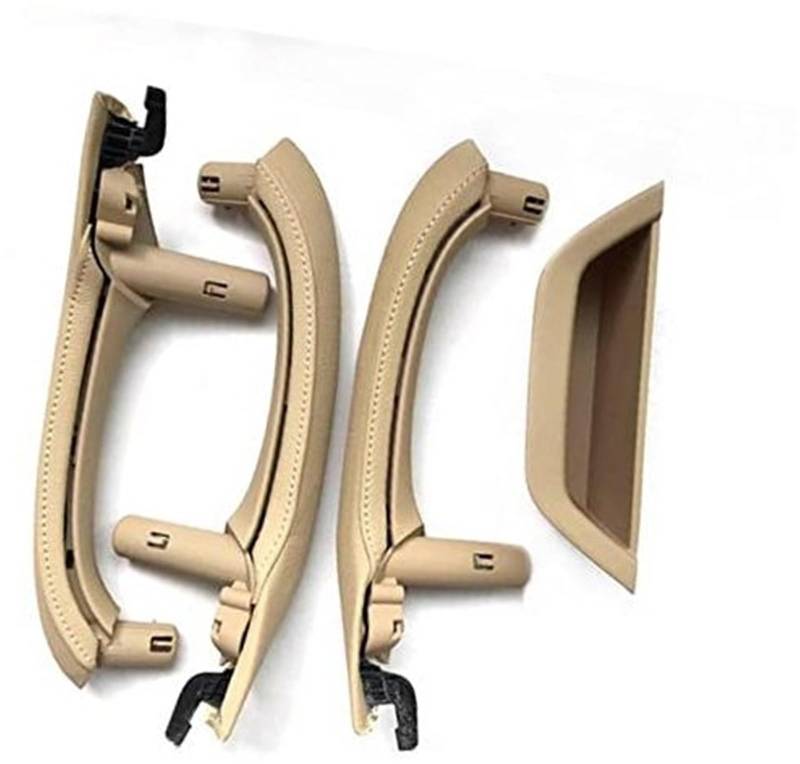 MKVAXR LHD RHD Innentürgriff mit Lederbezug, komplettes Set, for, X3 X4 F25 F26 2010–2016(Beige) von MKVAXR