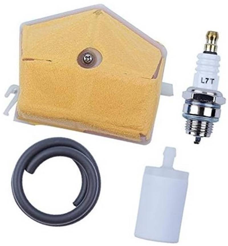 MKVAXR Luftfilterschlauchleitung Zündkerzensatz for Husqvarna 51 55 55 for Rancher Kettensägenersatz 503 60 83-01 Neue Teile Zündkerze für Rasenmäher von MKVAXR