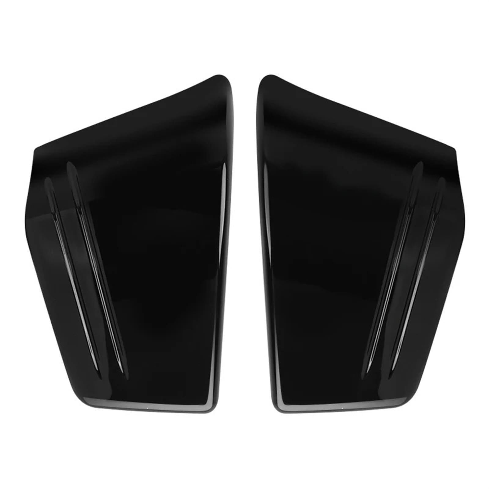 MKVAXR Motorrad Batterie Side Covers Verkleidung Chrom Schwarz Schutz Protector VTX 1800C VTX1800C Nach 2002-2008 ABS ABS Seitliche Batterieabdeckung(Black) von MKVAXR