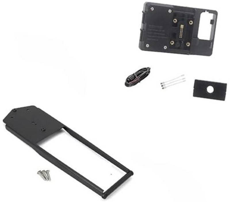 MKVAXR Motorrad-Telefonhalterung, for Tracer 9 GT, for Tracer 900 GT 2021- Motorrad-GPS-Telefon USB-Drahtloses Laden Navigationshalterung Halter Halterung Ständer(Black 12mm Wireless Stand) von MKVAXR