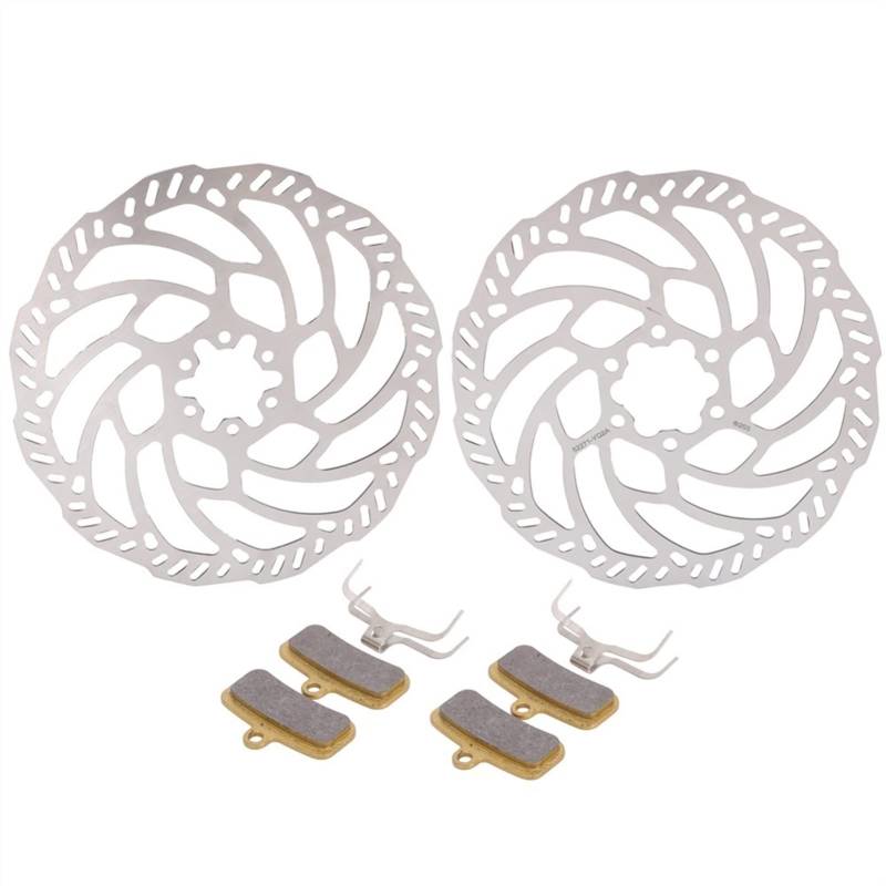 MKVAXR Motorrad Vorne Hinten Bremsscheiben Rotoren Bremsbeläge Sur Ron Sur- Ron Surron Elektrische Cross-Country Bike(Set) von MKVAXR
