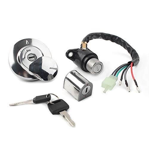 MKVAXR Motorrad-Zündschalter, Tankdeckel, Helm, for Sitz, Schlossschlüsselsatz, for 1985-2015 Rebel/CMX 250, 1995-1999 CA125, Chrom Zündschlüssel für Autositze MKVAXR Motorrad-Zündschalter, Tankdeckel, Helm, for Sitz, Schlossschlüsselsatz, for 1985-2015 Rebel/CMX 250, 1995-1999 CA125, Chrom Zündschlüssel für Autositze von MKVAXR