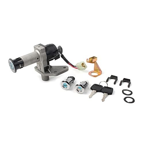 MKVAXR Motorrad-Zündschalter, Tankdeckel, Schloss, Schlüsselsatz mit Schlüsseln, for Chinesen, for GY6 49 50ccm Roller, Moped, ATV, for JONWAY/TAOTAO/ROKETA, Chrom Zündschlüssel für Autositze MKVAXR Motorrad-Zündschalter, Tankdeckel, Schloss, Schlüsselsatz mit Schlüsseln, for Chinesen, for GY6 49 50ccm Roller, Moped, ATV, for JONWAY/TAOTAO/ROKETA, Chrom Zündschlüssel für Autositze von MKVAXR