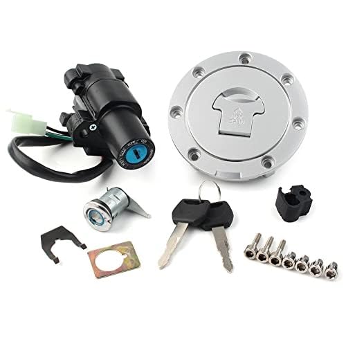 MKVAXR Motorrad-Zündschalter-Tankdeckelabdeckung, for Sitz, Schlossschlüsselsatz, for CB500 CB600F Zündschlüssel für Autositze MKVAXR Motorrad-Zündschalter-Tankdeckelabdeckung, for Sitz, Schlossschlüsselsatz, for CB500 CB600F Zündschlüssel für Autositze von MKVAXR