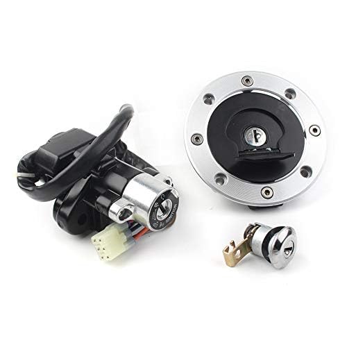 MKVAXR Motorrad-Zündschalter-Tankdeckelabdeckung, for Sitz, Schlossschlüsselsatz, for GSXR1000 SV650 TL1000R GSF1200 GS500 RGV250 Zündschlüssel für Autositze MKVAXR Motorrad-Zündschalter-Tankdeckelabdeckung, for Sitz, Schlossschlüsselsatz, for GSXR1000 SV650 TL1000R GSF1200 GS500 RGV250 Zündschlüssel für Autositze von MKVAXR