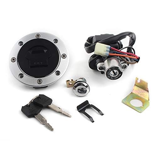 MKVAXR Motorrad-Zündschalter-Tankdeckelabdeckung, for Sitz, Schlossschlüsselsatz, for GSXR1000 SV650 TL1000R GSF1200 GS500 RGV250 Zündschlüssel für Autositze MKVAXR Motorrad-Zündschalter-Tankdeckelabdeckung, for Sitz, Schlossschlüsselsatz, for GSXR1000 SV650 TL1000R GSF1200 GS500 RGV250 Zündschlüssel für Autositze von MKVAXR