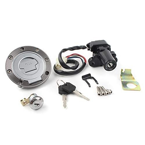 MKVAXR Motorzündschlüssel Tankdeckelschlosssatz for YZF-R1 1998 1999, 2004 2005 2006 2007 2008 2009 2010 2011 2012 Motorrad-Zündschalter von MKVAXR
