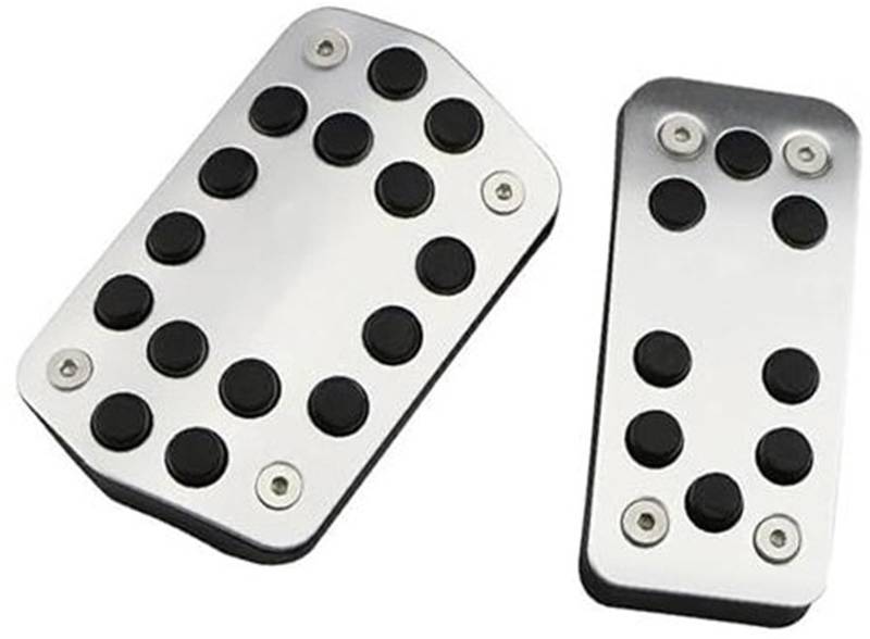 MKVAXR Pedalauflage, for Focus, 2 MK2 RS ST 2005 2006 2007 2008 2009 2010 2011 Autopedale Abdeckungen Auto Edelstahl Kupplung Gas Bremspedal Fußstützenpolster Auto-Kupplungspedal(BLACK AT Without Rest von MKVAXR