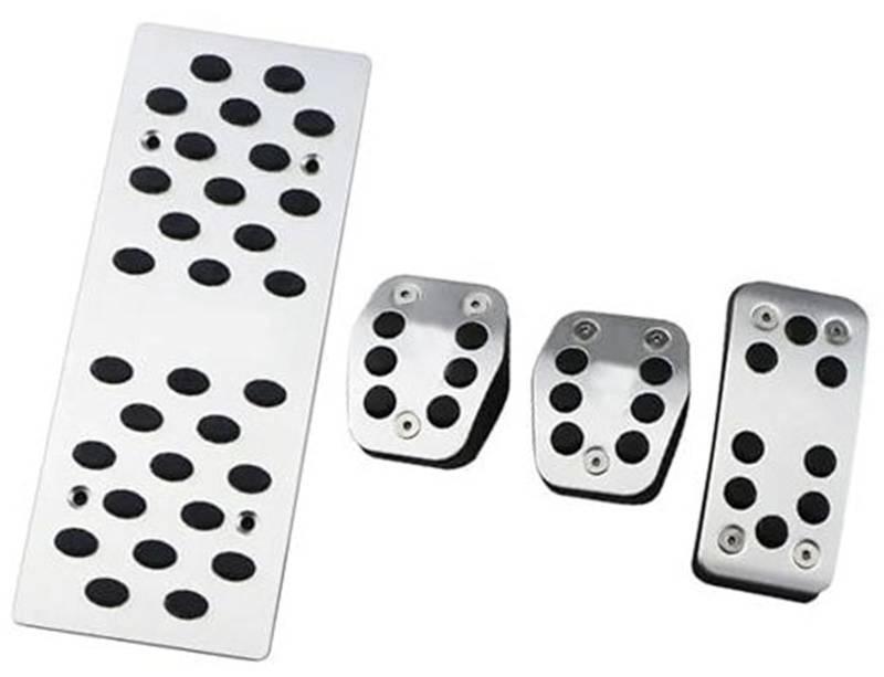 MKVAXR Pedalauflage, for Focus, 2 MK2 RS ST 2006 2007 2008 2009 2010 2011 MT at Auto Edelstahl Gas Bremse Rest Pedalauflagen Abdeckung Auto-Kupplungspedal(Black MT with Rest Pedal) von MKVAXR