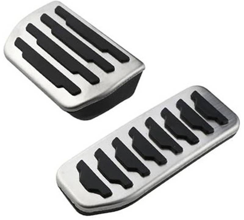 MKVAXR Pedalauflage, for Land, for Rover, for Freelander 2 LR2 2008 2009 2010 2011 2012 2013 2014 Auto Kraftstoff Gas Beschleuniger Bremspedale Pad Platte Abdeckung Auto-Kupplungspedal(BLACK AT 2piece von MKVAXR