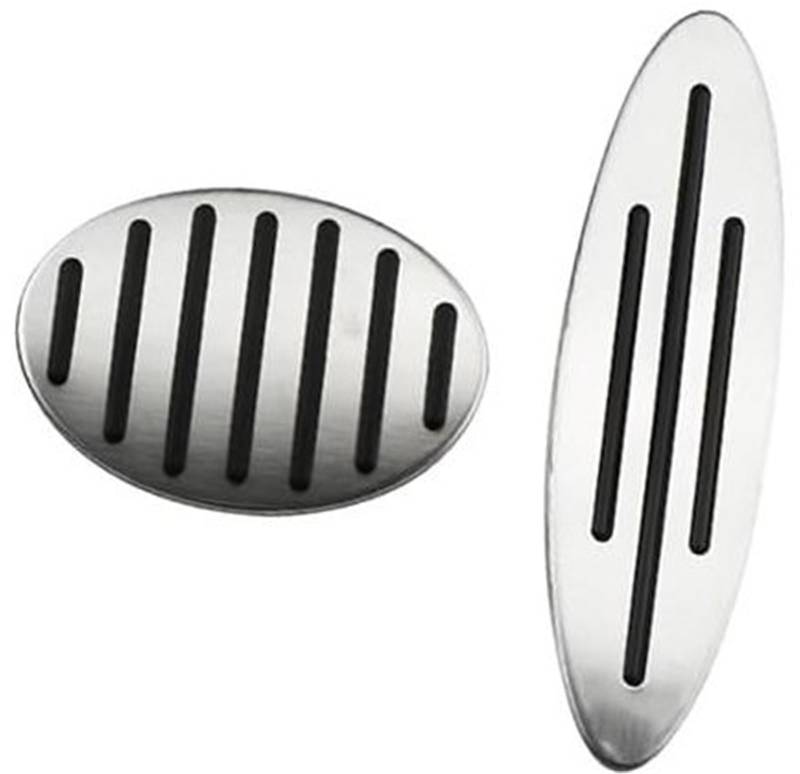 MKVAXR Pedalauflage, for alle, for MINI, for Cooper, for Modelle R52 R53 R55 R56 R57 R58 R59 F55 F56 F57 Edelstahl-Gaspedal-Gasbremsabdeckung Auto-Kupplungspedal(Black at Pedal) von MKVAXR