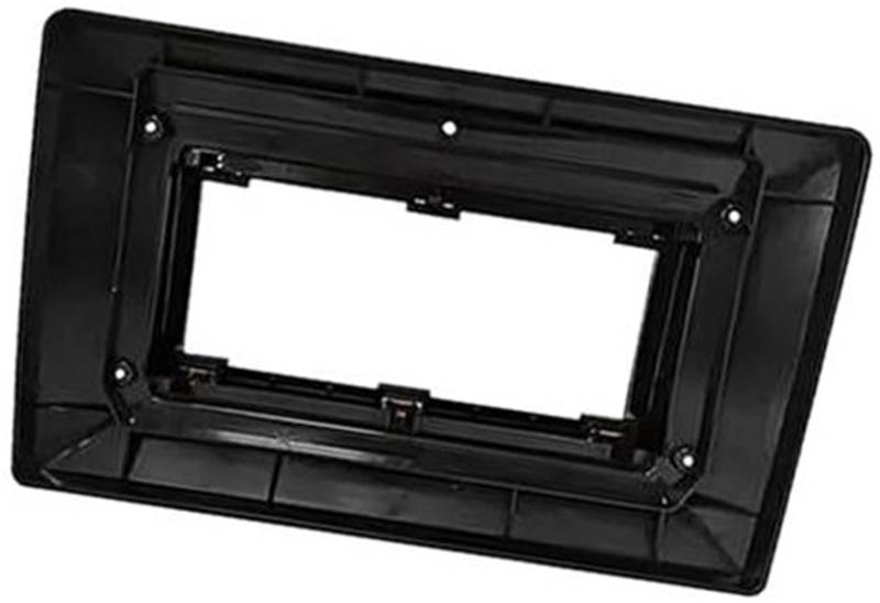 MKVAXR Radio-Stereo-Panel, 9-Zoll-Radio-Blendenpanel, for 500L 2011-2017 Rahmen-Video-Panel-Player-Audio-Rahmen Armaturenbrett-Halterung Anzug Zubehör Kabelbaum Autoradio-Armaturenbrett(BLACK Only Fra von MKVAXR