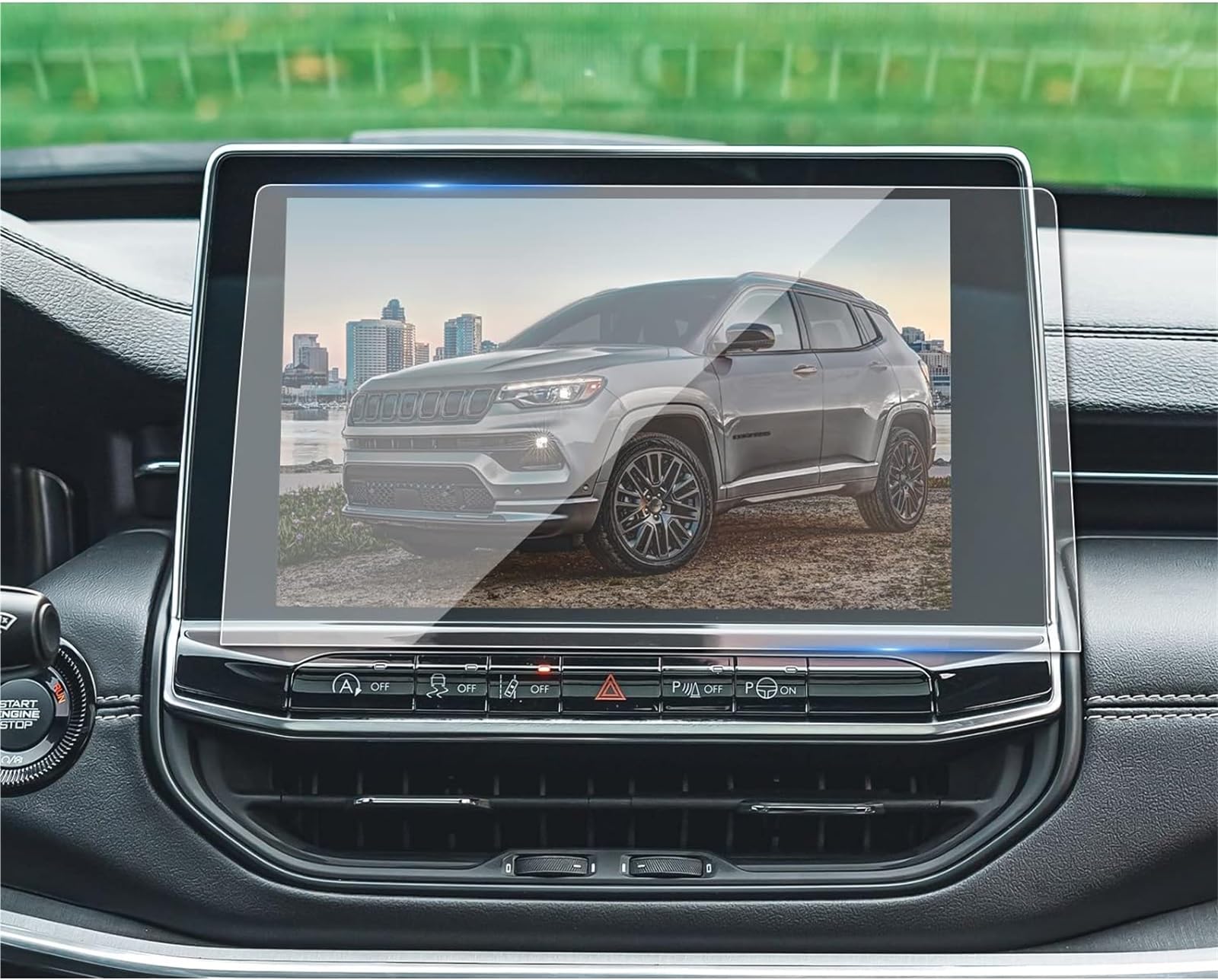 MKVAXR Schutzfolie aus gehärtetem Glas 2023 2024, for Jeep, Compass Car 10,1-Zoll-GPS-Navigation, Schutzfolie, LCD-Bildschirm, Kratzfeste Folie Carinfotainment-Displayschutz MKVAXR Schutzfolie aus gehärtetem Glas 2023 2024, for Jeep, Compass Car 10,1-Zoll-GPS-Navigation, Schutzfolie, LCD-Bildschirm, Kratzfeste Folie Carinfotainment-Displayschutz von MKVAXR