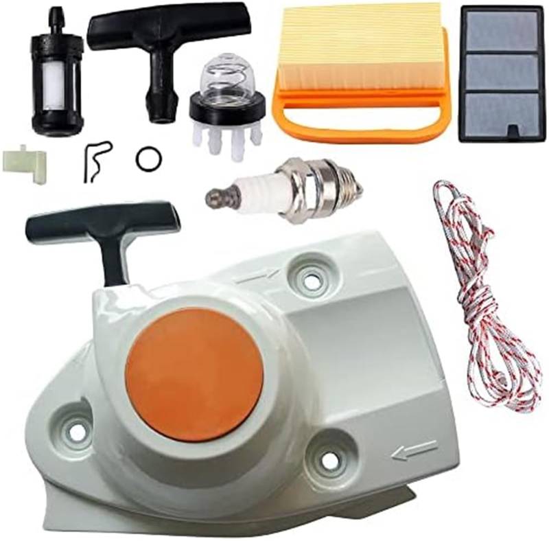 MKVAXR Starterbaugruppe mit Luftfilter-Tune-Up-Kit for STIHL, TS410 TS420 TS480i TS500i Betontrennsägen. Ersetzen Sie OEM 4238 190 0300, 4238 140 4401 Luftfilter-Tuning-Kit von MKVAXR